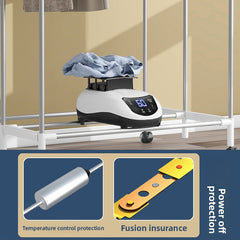 Foldable household dryer