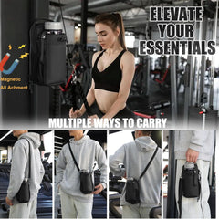 Fitness magnetic water bottle bag