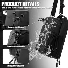 Fitness magnetic water bottle bag