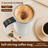 Intelligent temperature measurement magnetic automatic stirring cup