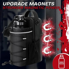 Fitness Magnetic Kettle Bag Crossbody Bag Magnetic Gym Bag For Men And Women Sling Bottle With Magnetic Attachment Water Bottle Holder