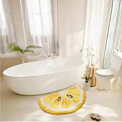 Lemon Fruit Bath Mats Cute Bathroom Rugs