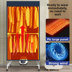 Foldable household dryer