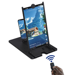 14-Inch Vertical Phone Screen Magnifier Stand – HD Display, Hands-Free Viewing