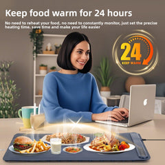 Home-use intelligent silicone warm cooking board
