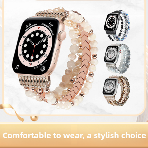 Apple Watch Jewelry Beaded Strap with Arrow Design
