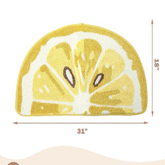 Lemon Fruit Bath Mats Cute Bathroom Rugs