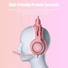 Cute Cat Ear Gaming Headphones