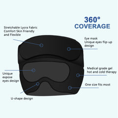 Gel Cold Compress Sleep Cap with Eye Cover